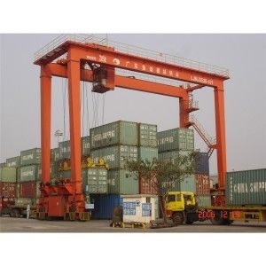キーサイド 40ton Rmg コンテナ クレーンは、ガントリー クレーン 380VAC を岸に出荷します